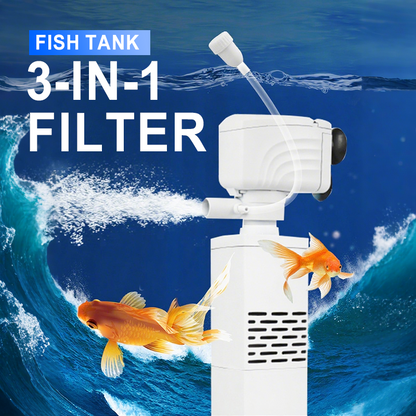 🌊✨Filtre 3 en 1 pour aquarium – filtration, oxygénation et pompage d’eau tout-en-un pour un aquarium sain🐠