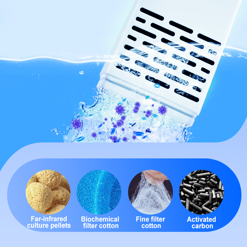 🌊✨Filtre 3 en 1 pour aquarium – filtration, oxygénation et pompage d’eau tout-en-un pour un aquarium sain🐠