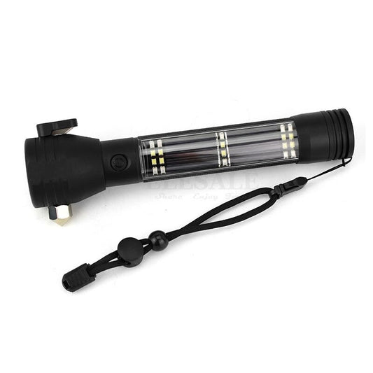 Lampe de poche tactique solaire 10 en 1 — puissante, polyvalente et rechargeable