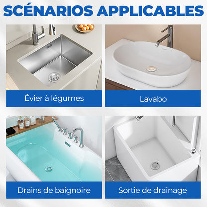 Achetez 1, Recevez 1 Gratuit — Filtre de Vidange Universel pour Évier: Retient les Déchets sans Bloquer l’Eau, Installation Facile et Nettoyage Rapide