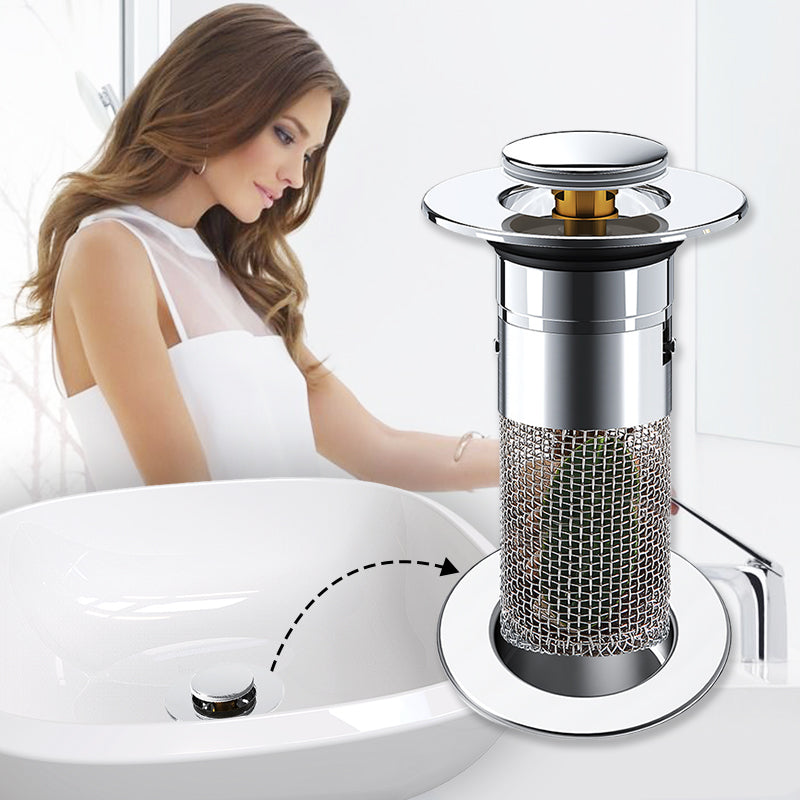 Achetez 1, Recevez 1 Gratuit — Filtre de Vidange Universel pour Évier: Retient les Déchets sans Bloquer l’Eau, Installation Facile et Nettoyage Rapide