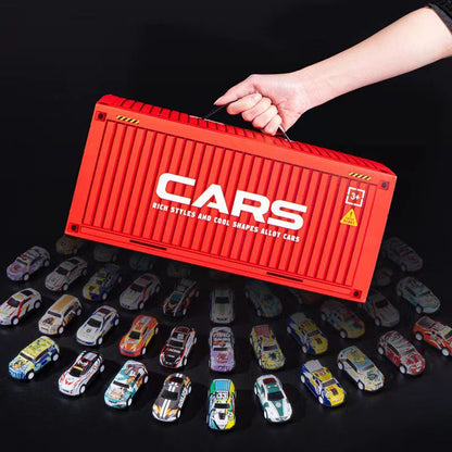 🎅Offre spéciale Noël 49% DE RÉDUCTION🎁48 mini-wagons à moteur avec garage intégré