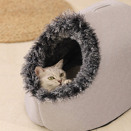 Lit d'hiver ultra chaud et douillet pour animaux de compagnie — 50% de réduction 🐾💥