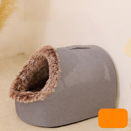 Lit d'hiver ultra chaud et douillet pour animaux de compagnie — 50% de réduction 🐾💥