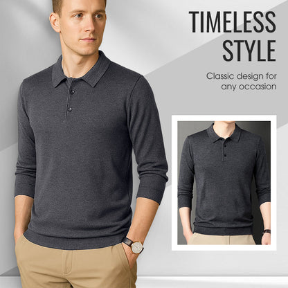 Pull à manches longues doux et confortable pour homme