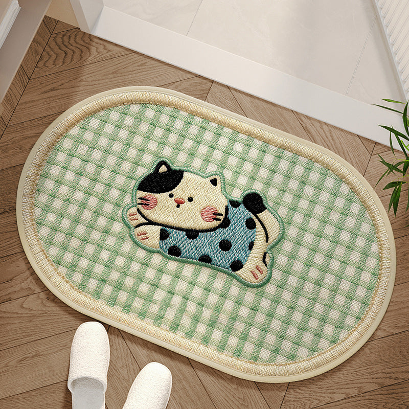 Limited-Time 50% Off: Absorbent Woven Bath Mat with Non-Slip Bottom — Keeps Floors Dry & Safe 🐶🐱