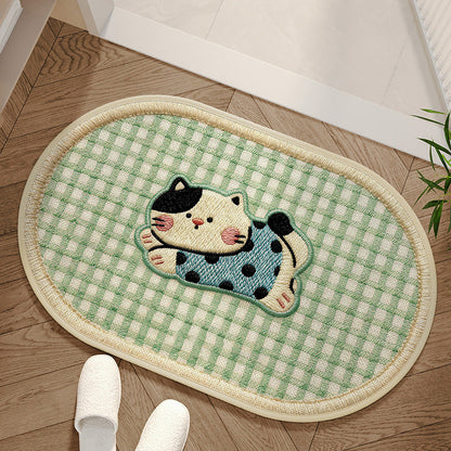 Limited-Time 50% Off: Absorbent Woven Bath Mat with Non-Slip Bottom — Keeps Floors Dry & Safe 🐶🐱