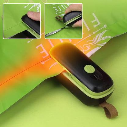 Scelleuse de sacs à chaud portable 2-en-1 avec coupeur – pratique et polyvalente