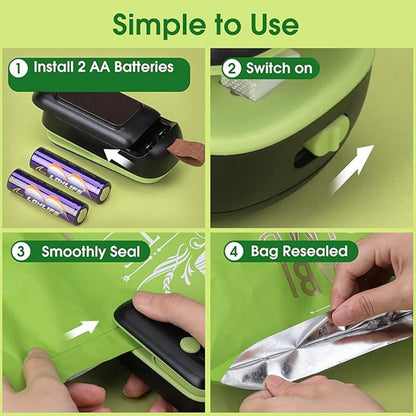 Scelleuse de sacs à chaud portable 2-en-1 avec coupeur – pratique et polyvalente