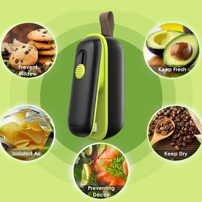 Scelleuse de sacs à chaud portable 2-en-1 avec coupeur – pratique et polyvalente