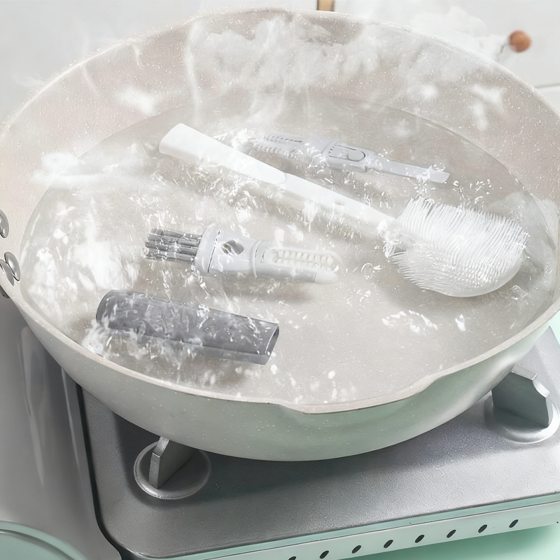 Brosse de nettoyage en silicone à manche long détachable – pratique, hygiénique et offre limitée