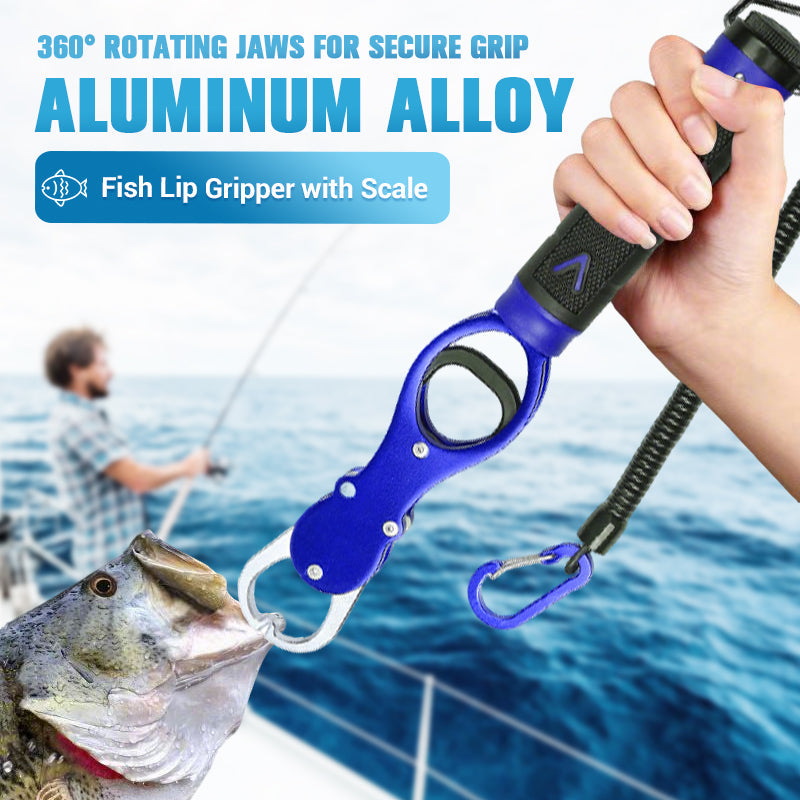 🎣 Soldes exceptionnels – 50 % de réduction : Pince à poisson en alliage d'aluminium avec balance intégrée