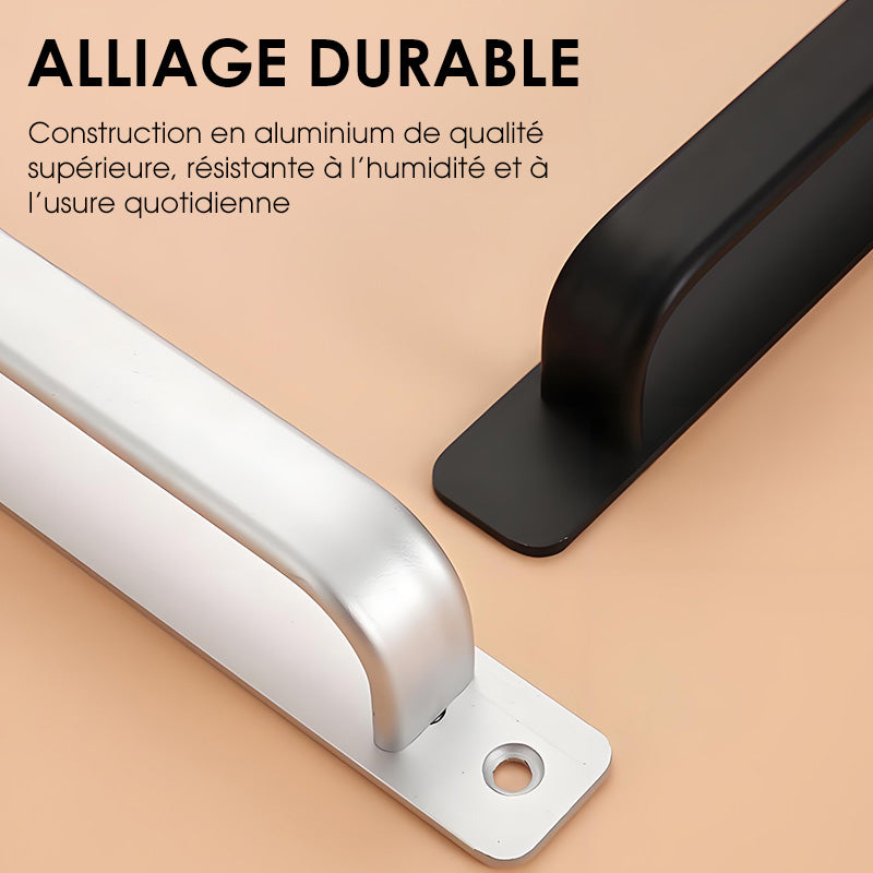Poignée de porte en alliage d’aluminium - design moderne, robuste et légère