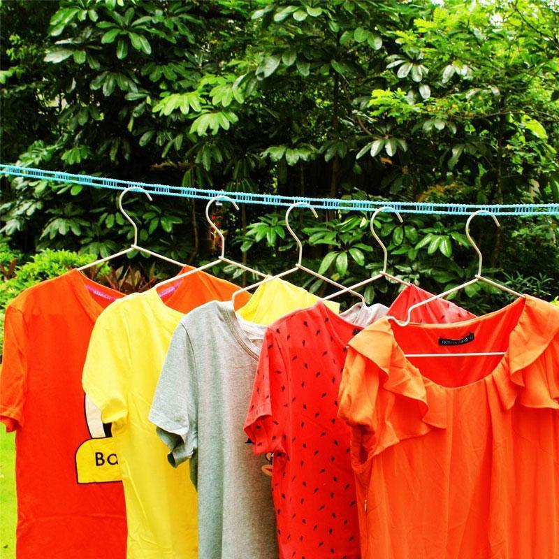 ✨ Corde à linge coupe-vent et antidérapante — stabilité assurée pour un séchage rapide