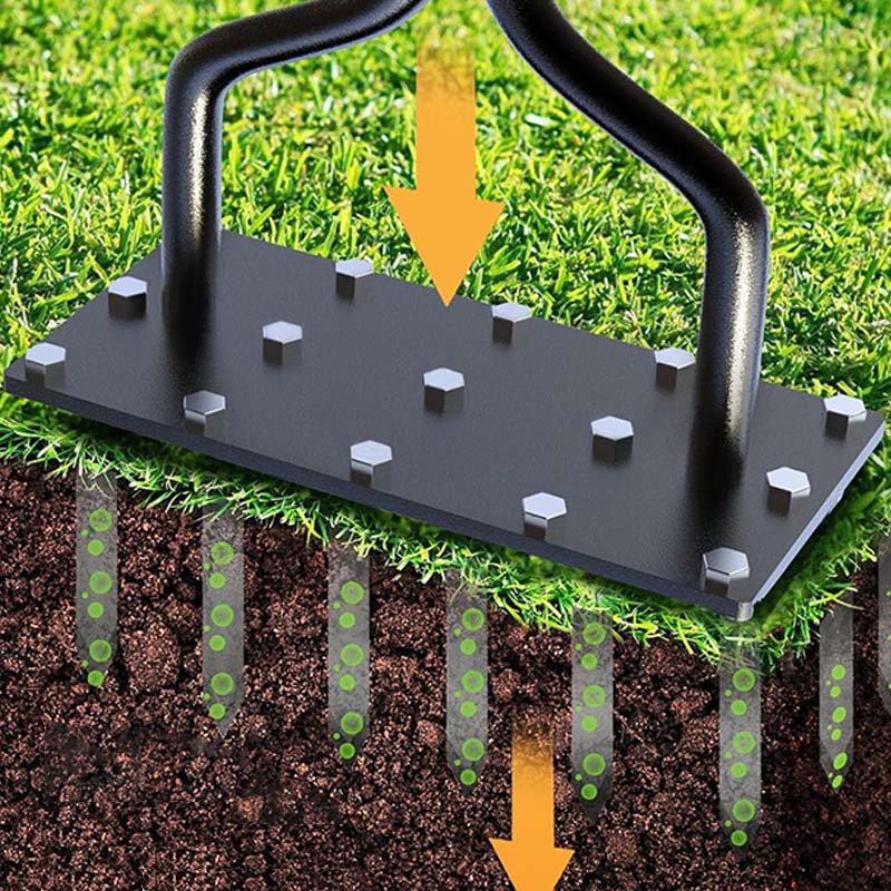 Aérateur de pelouse automatique – nettoyage efficace de la saleté et des feuilles