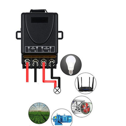 Interrupteur sans fil avec kit récepteur – commande à distance, installation sans câblage