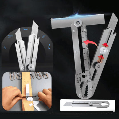 Couteau utilitaire polyvalent à lame rétractable et cassable - pratique et robuste