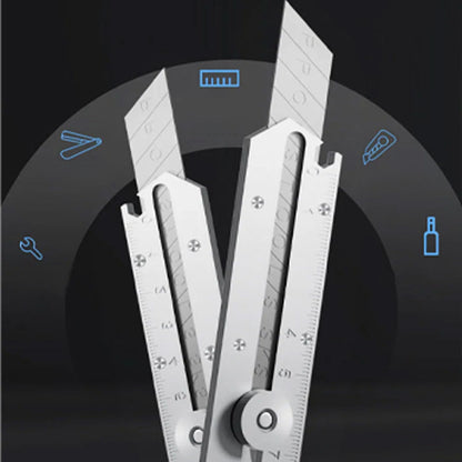 Couteau utilitaire polyvalent à lame rétractable et cassable - pratique et robuste