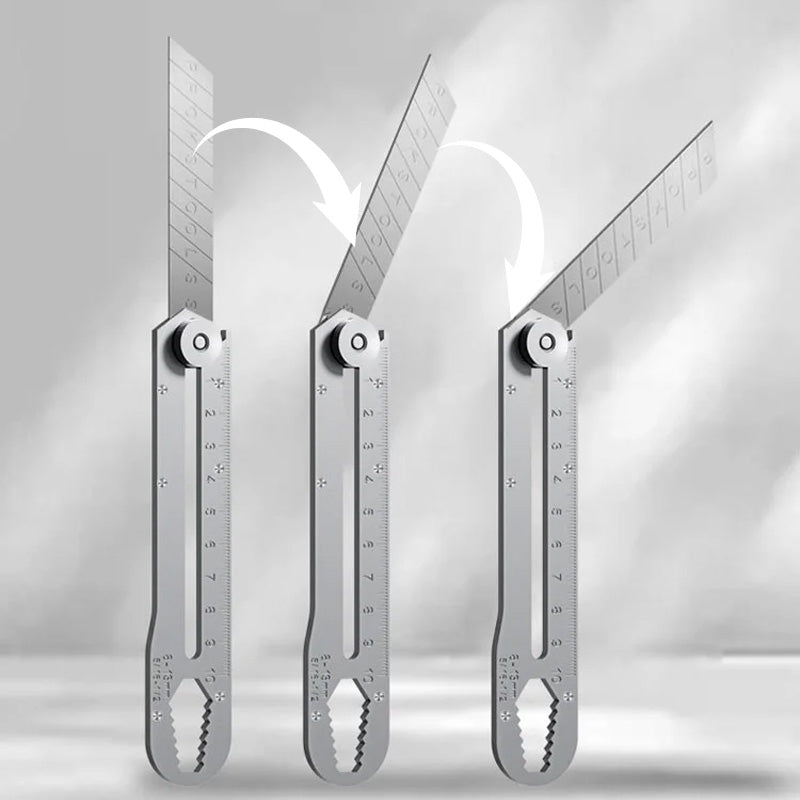 Couteau utilitaire polyvalent à lame rétractable et cassable - pratique et robuste