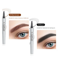 ✨Achetez 1, obtenez le 2e gratuitement : Crayon à sourcils 3D à 4 pointes, effet microblading naturel et étanche 24h 💄✏️