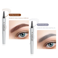 ✨Achetez 1, obtenez le 2e gratuitement : Crayon à sourcils 3D à 4 pointes, effet microblading naturel et étanche 24h 💄✏️
