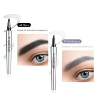 ✨Achetez 1, obtenez le 2e gratuitement : Crayon à sourcils 3D à 4 pointes, effet microblading naturel et étanche 24h 💄✏️