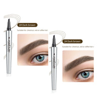 ✨Achetez 1, obtenez le 2e gratuitement : Crayon à sourcils 3D à 4 pointes, effet microblading naturel et étanche 24h 💄✏️
