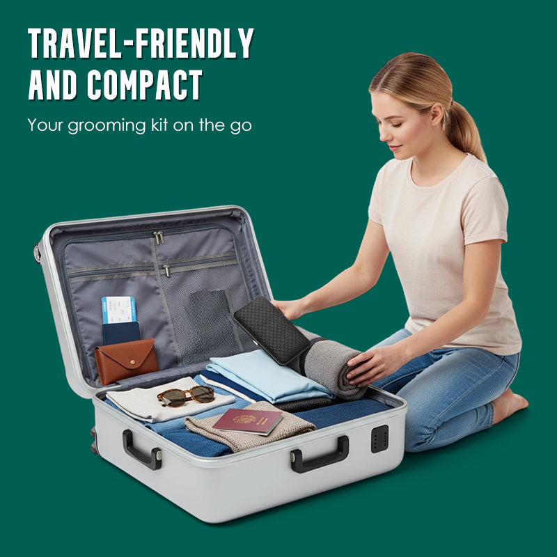 Ensemble de Manucure en Acier Inoxydable avec Étui en Cuir PU – Élégant, Durable et Portable