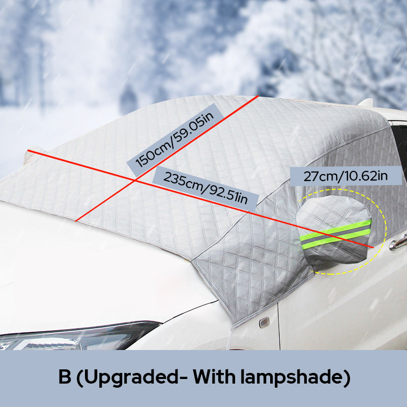 🚗 ACHETEZ 2 OFFREZ 1! ✨ Couverture Magnétique Contre la Neige pour Pare-brise - Isolation Thermique 4 Couches avec Installation Rapide pour Protection Antigel ❄️🔗