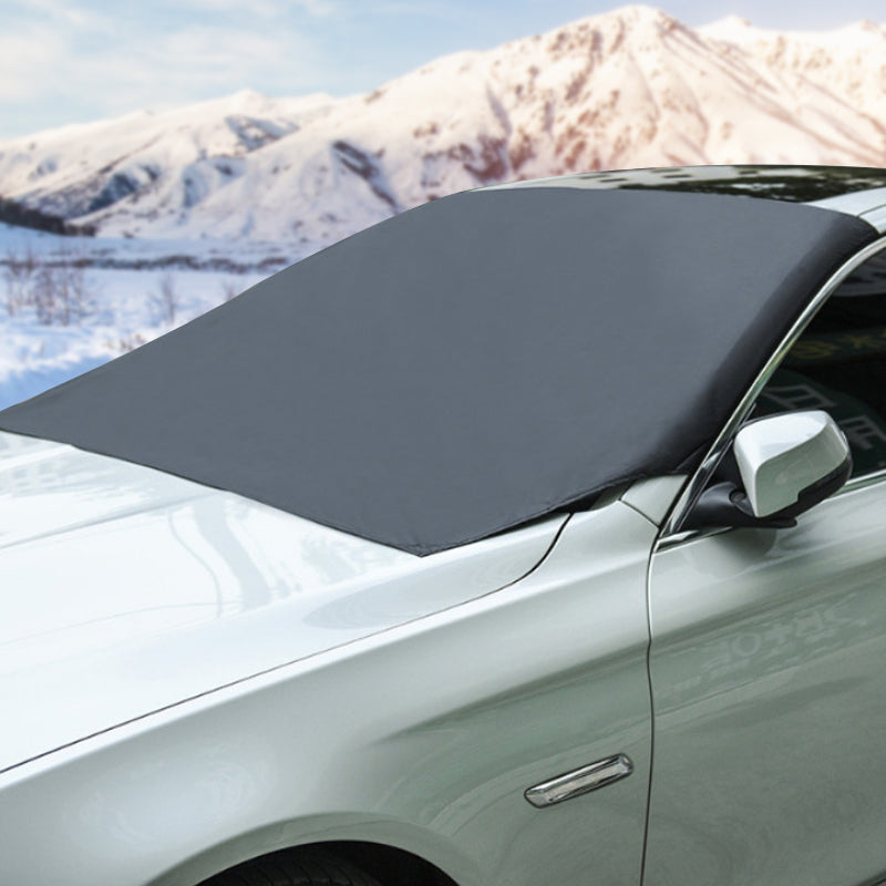 🚗 ACHETEZ 2 OFFREZ 1! ✨ Couverture Magnétique Contre la Neige pour Pare-brise - Isolation Thermique 4 Couches avec Installation Rapide pour Protection Antigel ❄️🔗