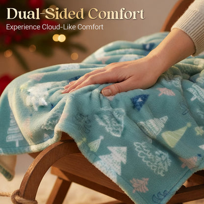 Plaid de Noël Douillet — Confort et chaleur pour des fêtes magiques