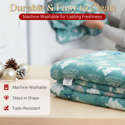Plaid de Noël Douillet — Confort et chaleur pour des fêtes magiques