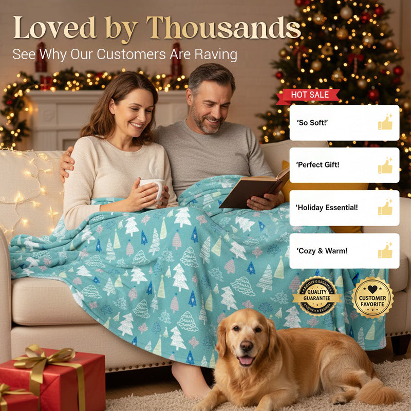 Plaid de Noël Douillet — Confort et chaleur pour des fêtes magiques