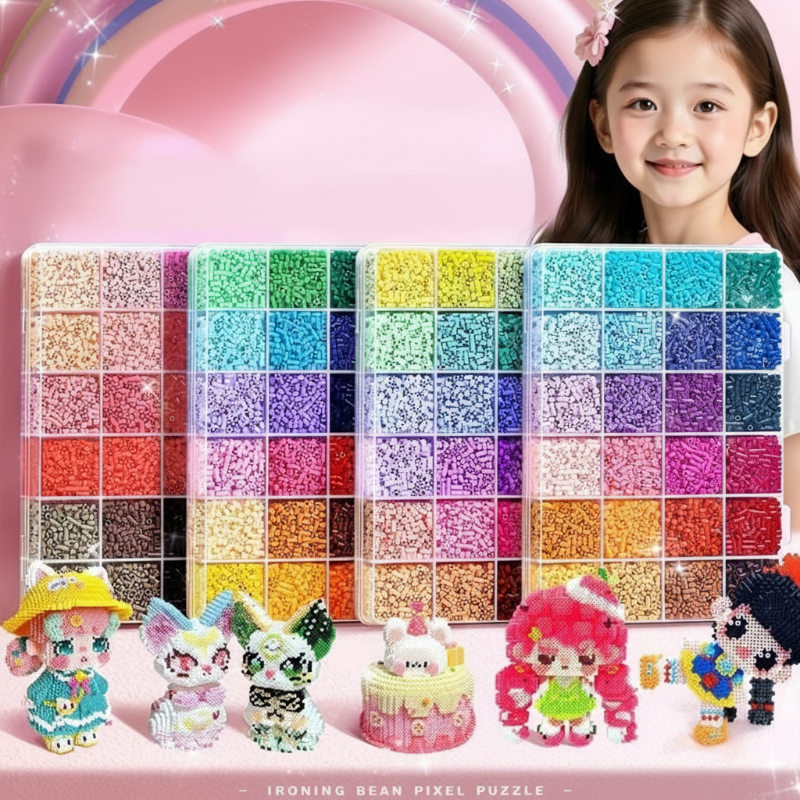 📢📢50% DE RÉDUCTION !!! 🎅Kit complet de perles à repasser de 96 couleurs