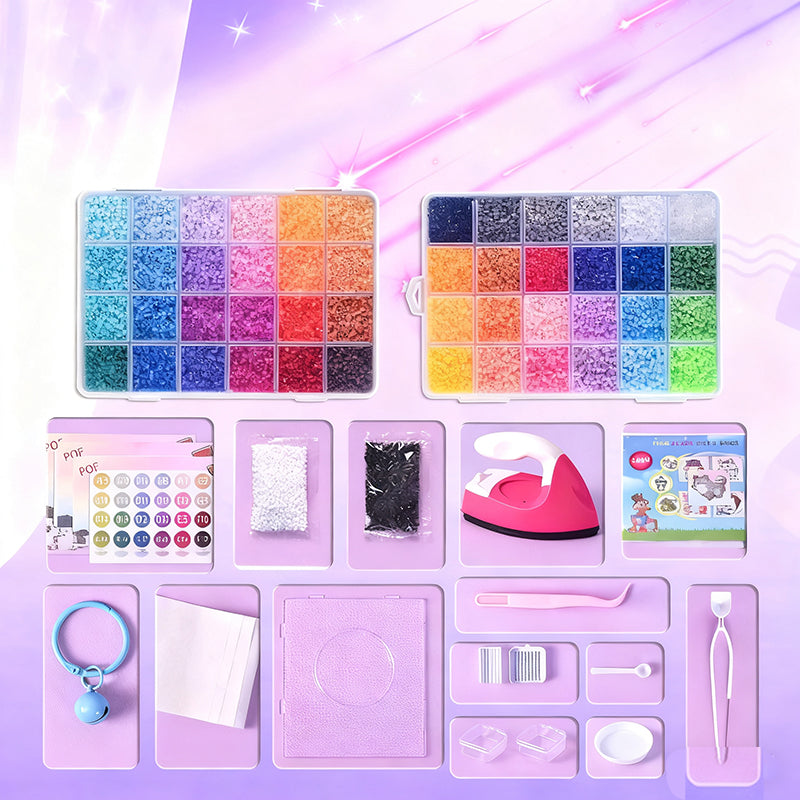 📢📢50% DE RÉDUCTION !!! 🎅Kit complet de perles à repasser de 96 couleurs