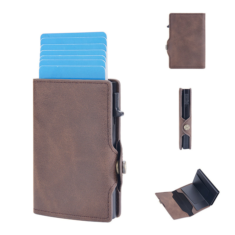 💼 49 % de réduction – Portefeuille Homme en Cuir PU avec Fermeture Magnétique & Protection RFID ! 🔒