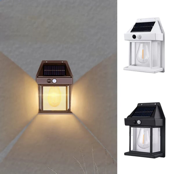 🔥VENTE LIMITÉE 50 % DE RÉDUCTION🔥Applique murale solaire à détecteur de mouvement en tungstène