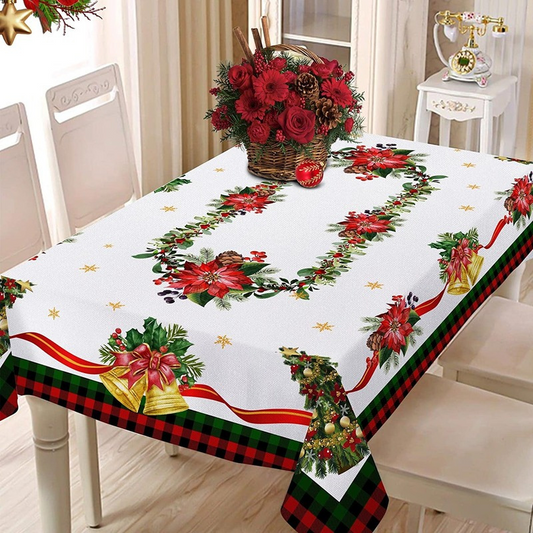 Nappe de Noël rectangulaire imperméable — 52 % de réduction jusqu'à épuisement des stocks 🎄