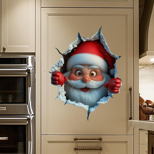 🎅Soldes de Noël 50 % DE RÉDUCTION !!🎁Autocollants muraux créatifs de Noël
