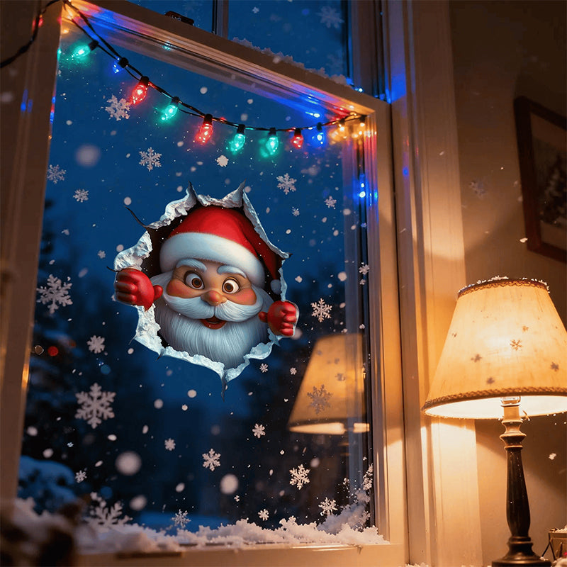 🎅Soldes de Noël 50 % DE RÉDUCTION !!🎁Autocollants muraux créatifs de Noël