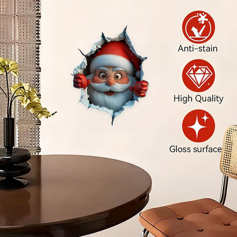 🎅Soldes de Noël 50 % DE RÉDUCTION !!🎁Autocollants muraux créatifs de Noël