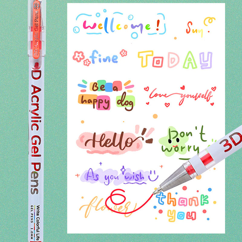 ⏳Spécial à durée limitée⏰Ensemble de stylos gel multicolores🎨🖋️