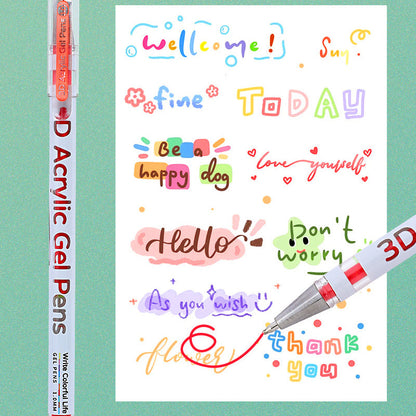 ⏳Spécial à durée limitée⏰Ensemble de stylos gel multicolores🎨🖋️