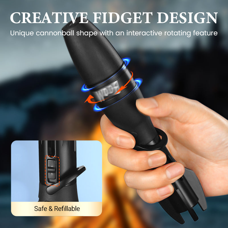 Briquet Fusée Anti-Stress – Flamme Anti-Vent et Plaisir Ludique, votre compagnon zen et amusant 🚀🎁