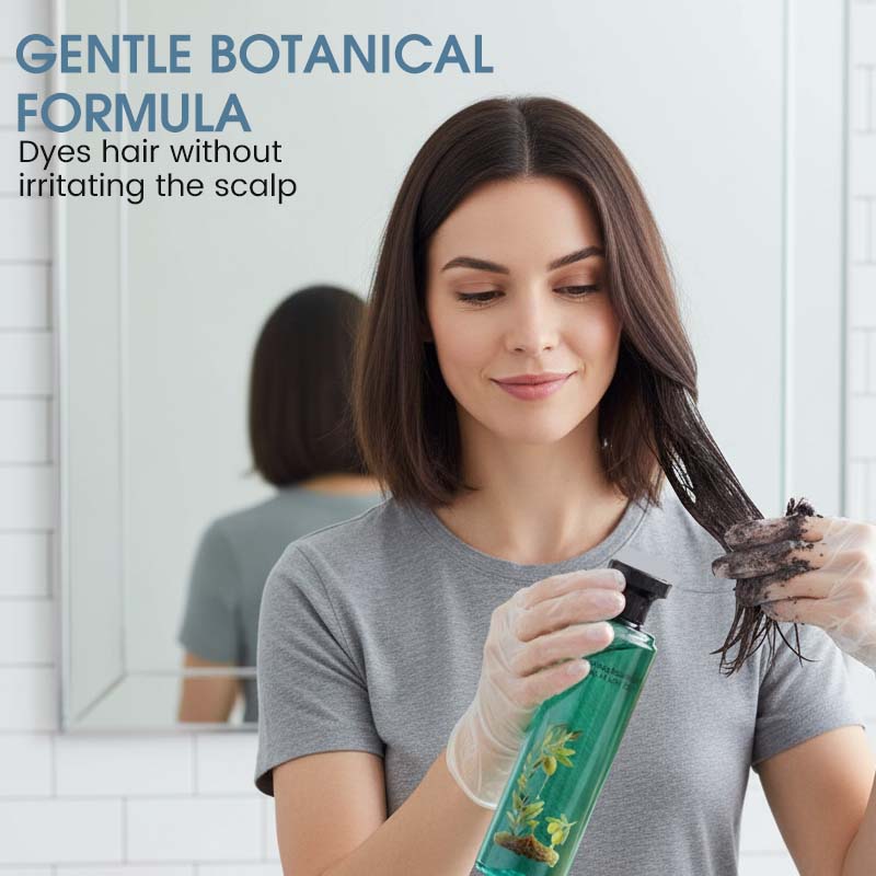 🌿 Teinture Capillaire Botanique aux Huiles Essentielles – Couleur Durable, Douce pour les Cheveux et Nourrissante, Sans Irritation 🌿