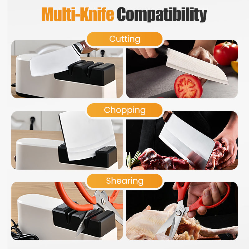 ✨ 60% de réduction – Aiguiseur de Couteaux Électrique avec Technologie USB & Moteur Intelligent ! 🔪 Restaurez le Tranchant en Quelques Secondes