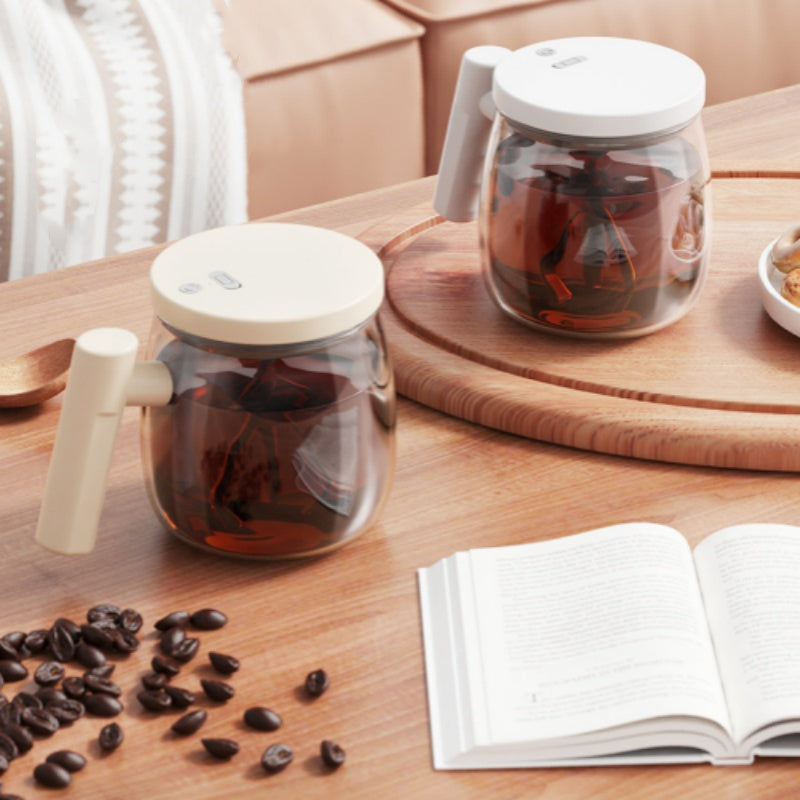 Mug à café électrique portable avec agitateur et poignée – Profitez de 60% de réduction !