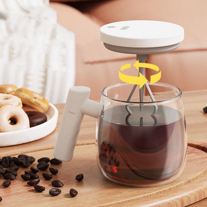 Mug à café électrique portable avec agitateur et poignée – Profitez de 60% de réduction !