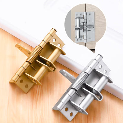Charnière de porte à ressort – fermeture automatique, équipée de vis, installation facile — 50 % de réduction