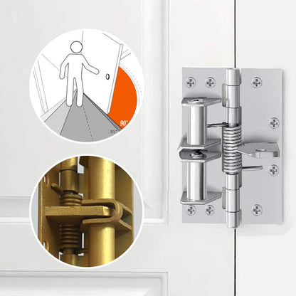 Charnière de porte à ressort – fermeture automatique, équipée de vis, installation facile — 50 % de réduction